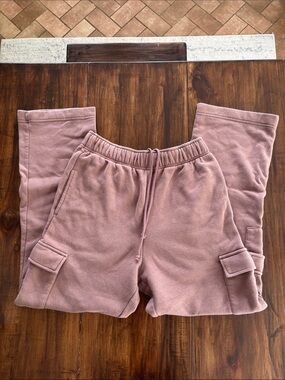 No Boundaries Brown Cargo Sweatpants